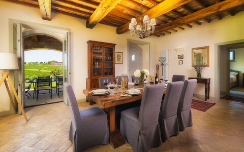 Villa Flaminia 8+2 -: Möbel, Interior Design, Tabelle, Stuhl, Holz, Esszimmer, Küche & Esszimmer Tisch, Flooring, Zimmer, Fussboden