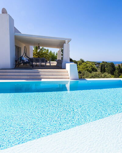 Villa Calypso 8: Blau, Schwimmbad, Verbundwerkstoff, Resort, Schatten, Eco Hotel, Villa, Fliese, Tropen, Hotel