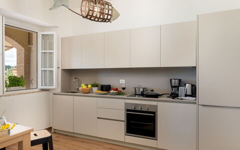 Casolare San Martino 12: Küchengerät, Küche, Countertop, Möbel, Interior Design, Cabinetry, Major Appliance, Flooring, Holz, Haushaltsgerät