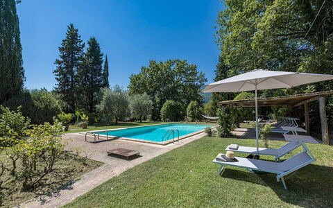 Casale le Querce di Cetona 8: Schwimmbad, Garten, Estate, Schatten, Landscaping, Rasen, Garten, Villa, Hinterhof, Resort