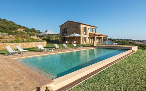 Casale Grottini 8: Schwimmbad, Haus, Zuhause, Estate, Bauernhaus, Hütte, Villa, Landscaping, Resort, Hazienda