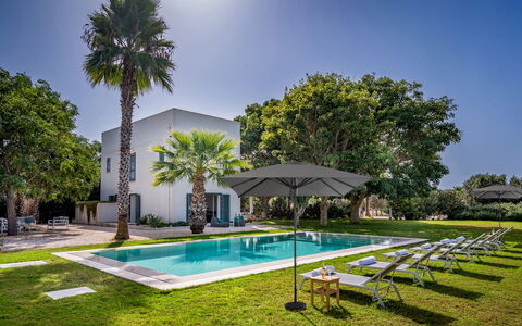 Casavento Puzziteddu 6: Schwimmbad, Blau, Baum, Resort, Wohngebiet, Estate, Eco Hotel, Schatten, Rasen, Hazienda