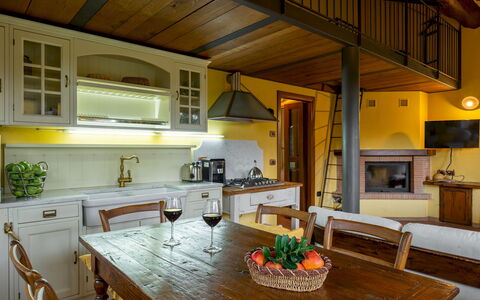 Podere Giardino 16+2: Möbel, Interior Design, Flooring, Holz, Küche, Decke, Fussboden, Zuhause, Zimmer, Beleuchtung