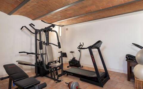 Casa Paggetti 8: Interior Design, Flooring, Möbel, Zimmer, Fussboden, Decke, Trainingsgerät, Fitnessstudio, Hartholz, Trainingsgeräte