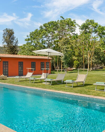 Casale Ansedonia 8+1: Schwimmbad, Estate, Garten, Bauernhaus, Rasen, Landscaping, Hinterhof, Park, Hazienda, Eco Hotel