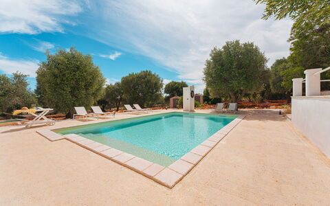 Casale di Amelì 5: Blau, Schwimmbad, Schatten, Estate, Hazienda, Landscaping, Villa, Hinterhof, Resort
