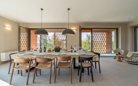 Cascina Buzio 12: Möbel, Interior Design, Stuhl, Tabelle, Flooring, Holz, Küche & Esszimmer Tisch, Esszimmer, Fussboden, Decke