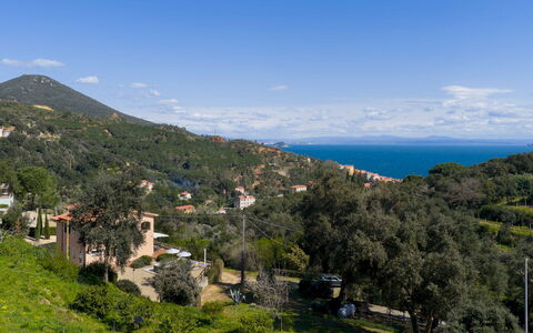 Villa Perelle 8: Vegetation, Hügel, Landschaft, Wohngebiet, Bergstation, Menschliche Siedlung, Ländliches Gebiet, Dorf, Küste, Meer