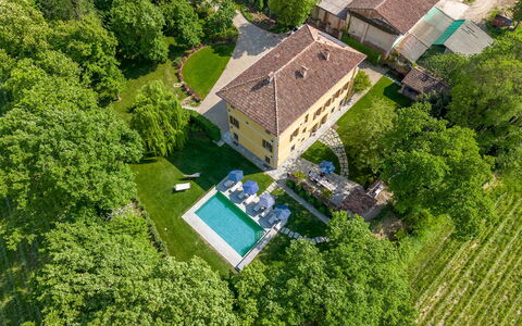 Tenuta Schiavon Barrero 12: Wohngebiet, Haus, Zuhause, Schwimmbad, Estate, Menschliche Siedlung, Bauernhaus, Garten, Villa, Rasen