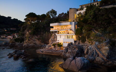 Villa Il Faro 10: \Fels, Küsten Und Ozeanische Forms, Küste, Zutageliegen, Meer, Ozean, Landspitze, Klang, Bucht