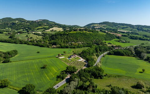 Villa Mamon 6+2: Grün, Baum, Natürlichen Umgebung, Natürliche Landschaft, Wiese, Einfach, Landschaft, Vogelperspektive, Hochland, Hügel