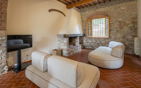 Casale le Lupe Apartments: Wand, Interior Design, Möbel, Flooring, Fussboden, Decke, Zimmer, Beleuchtung, Wohnzimmer, Zuhause