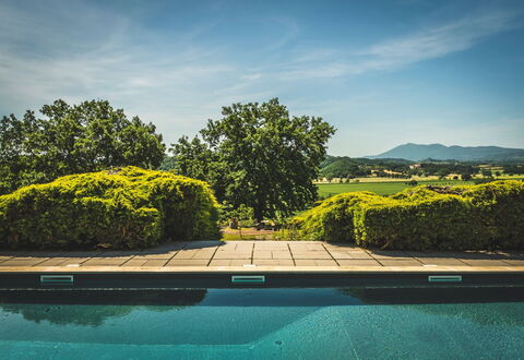 Poggio Falcone: Wasser, Wolke, Himmel, Pflanze, Wasservorräte, Natürliche Landschaft, Azurblau, Rechteck, Schwimmbad, Vegetation