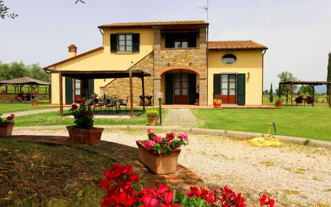 Podere Marcigliano: Blume, Pflanze, Himmel, Gebäude, Fenster, Baum, Haus, Grundstueck, Tür, Gras