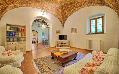 Villa Campogialli: Zimmer, Eigentum, Wohnzimmer, Interior Design, Gebäude, Möbel, Die Architektur, Grundeigentum, Haus, Decke