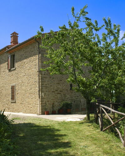Casetta i Ciliegi: Garten, Hütte, Bauernhaus, Schatten, Landscaping, Estate, Garten, Hinterhof, Steinwand, Hazienda