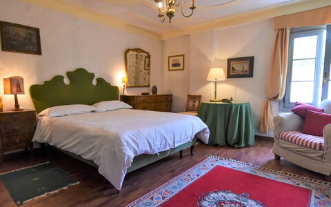 Barchessa Palladio: Möbel, Bett, Interior Design, Schlafzimmer, Bedding, Bettdecke, Wand, Flooring, Zimmer, Fussboden